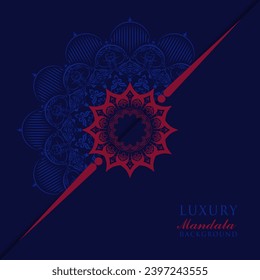 Classy-farbener Luxus-Mandala-Hintergrund Inspiration