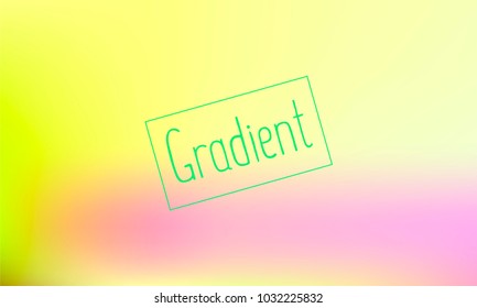 Classy and Cute Yellow, Green and Pink Gradient Background with Text