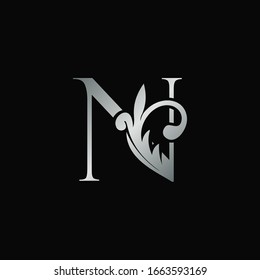 Icono de logotipo de letra de diseño N, diseño vectorial puede utilizar un símbolo de signo de monograma.