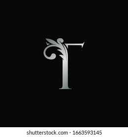 Classy Design Letter T Logo Icon, Vector Design can use monogram sign symbol.