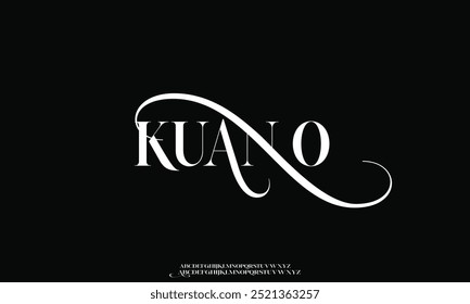 Classy elegant font, vintage type or luxury premium typeface, vector English royal alphabet. Classic typography in modern or old art deco style, serif letters for modern or retro poster font