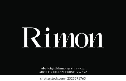 Classy elegant font, vintage type or luxury premium typeface, vector English royal alphabet. Classic typography in modern or old art deco style, serif letters for modern or retro poster font