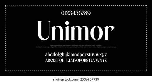 Classy elegant font, vintage type or luxury premium typeface, vector English royal alphabet. Classic typography in modern or old art deco style, serif letters for modern or retro poster font