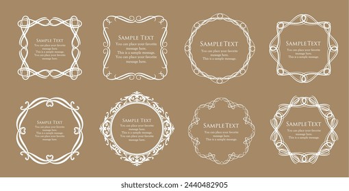 Classy, ​​gorgeous and elegant frame set