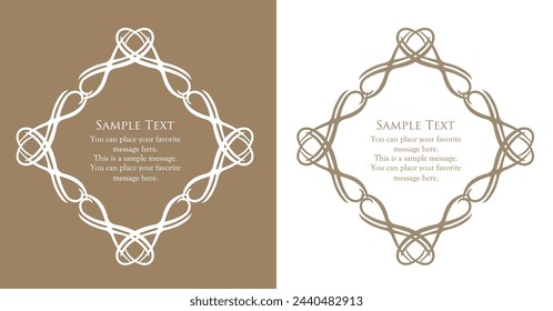 Classy, ​​gorgeous and elegant frame set