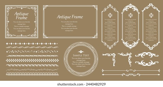 Classy, ​​gorgeous and elegant frame set