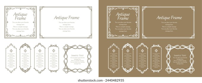 Classy, ​​gorgeous and elegant frame set