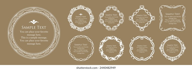 Classy, ​​gorgeous and elegant frame set