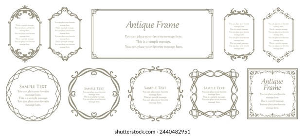 Classy, ​​gorgeous and elegant frame set