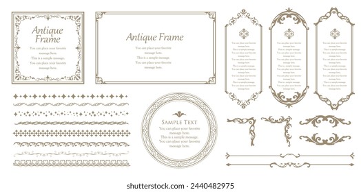 Classy, ​​gorgeous and elegant frame set