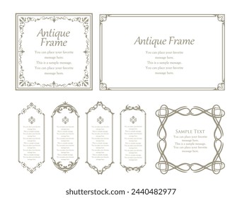 Classy, ​​gorgeous and elegant frame set