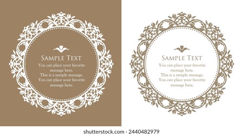 Classy, ​​gorgeous and elegant frame set