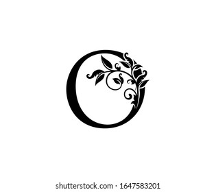 Vintage Letter O Logo O Letter Stock Vector (Royalty Free) 1665132448