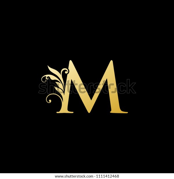 Classy Elegant M Letter Logo Stock Vector (Royalty Free) 1111412468 ...