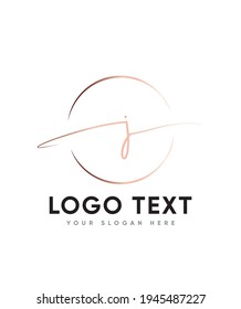 Eine elegante, elegante und moderne Optik-Buchstaben Typ J Logo-Vorlage, Vector Logo für Unternehmen und Firmenidentität 
