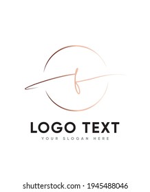 A classy, elegant and modern look letter type F logo template, Vector logo for business and company identity 