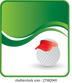 classy golf ball hat background