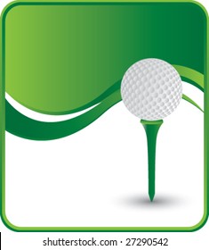 classy golf ball and tee background