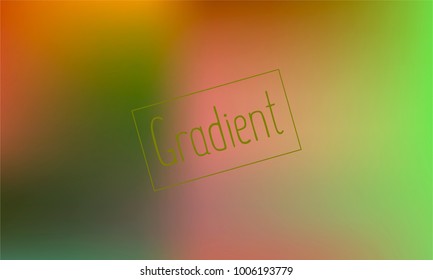 Classy and Good Looking Green, Pink, Brown and Yellow Gradient with Text