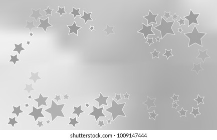 Classy and Great Looking Grey Stars on Grey Gradient Background