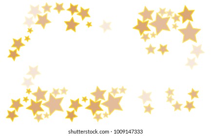 Classy and Great Looking Pink and Green Stars with Orange Border on White Background