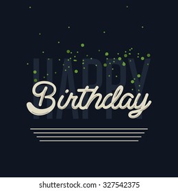 Classy Happy Birthday Card Or Mailing Background