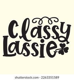 classy lassie t shirt design, vector file