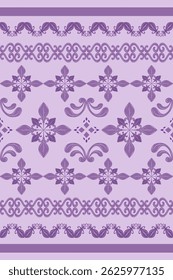 Lavanda elegante delicadamente pastel rolar ornamento com rico roxo estilo decorativo padrão listrado. Curly e redemoinho luxo mão abstrata desenhada floral para tecidos de papel de parede tecido folha de cama Batik