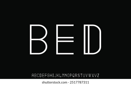 Classy minimalist elegant luxury alphabet font suitable for branding, logo, etc.