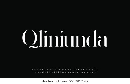 Classy minimalist elegant luxury alphabet font suitable for branding, logo, etc.