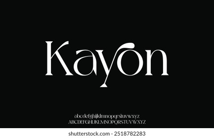 Classy minimalist elegant luxury alphabet font suitable for branding, logo, etc.