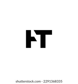 Classy Minimalist Initial Letter H and T Logo Design. Luxury Initial Letter HT Logo Design.						