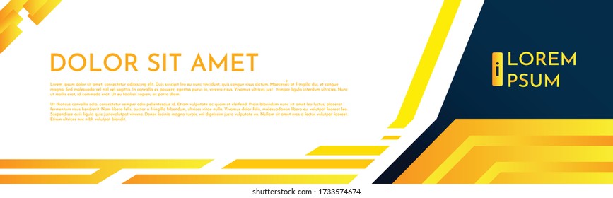 Classy Modern Geometric Banner Template