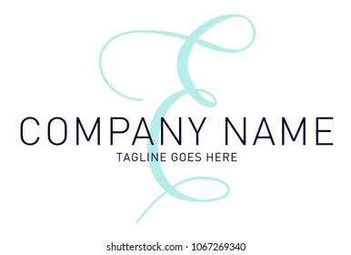 Classy Modern Sophisticated Bold Letter E Logo