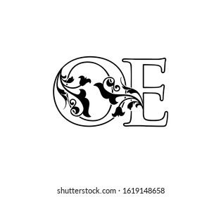 Classy O, E and OE Vintage Letter Logo Design