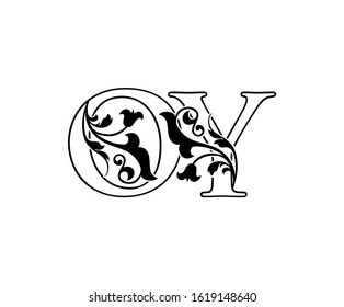 Classy O, Y and OY Vintage Letter Logo Design