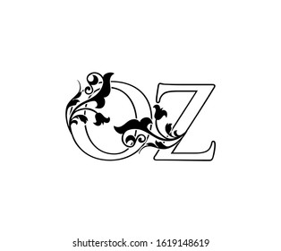 Classy O, Z and OZ Vintage Letter Logo Design