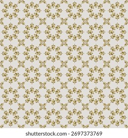 classy and ornamental seamless pattern with earthy tone color