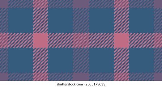 Classy pattern vector check, ornamental plaid background texture. Factory tartan textile seamless fabric in cyan and pastel colors palette.
