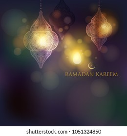 Classy ramadan greetings background. Come with layers.