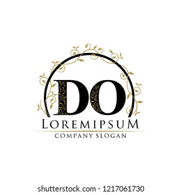 Classy Royal Gold DO Letter Logo