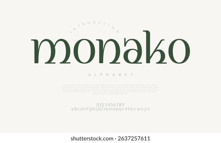 A classy serif font with soft curves and refined structure. Ideal for modern editorial and branding needs