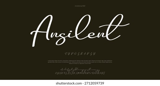 A classy signature-style script that combines elegance with a clean minimalist form.