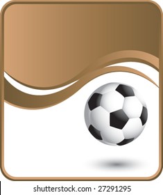 classy soccer brown background