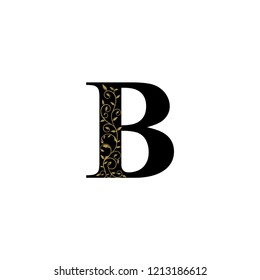 Classy Swirl B Letter Logo