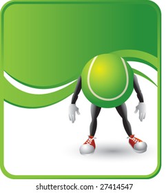 fundo homem bola de tênis elegante