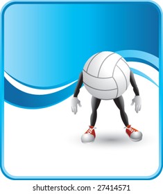 classy volleyball man background