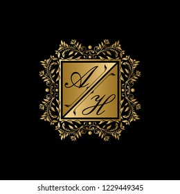 Classy Weeding Logo, AH Letter Logo