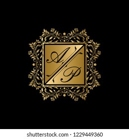 Classy Weeding Logo, AP Letter Logo