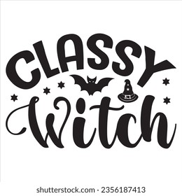 Classy Witch t-shirt design vector file